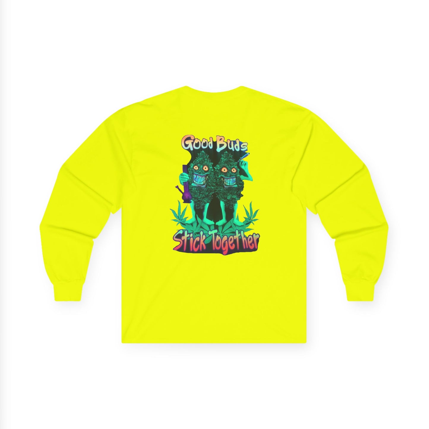 Good Buds Long Sleeve Tee | Unisex Cotton Tee for Friends | Gift for Stoner, 4/20 Celebration, Weed Enthusiast, Graphic Tee