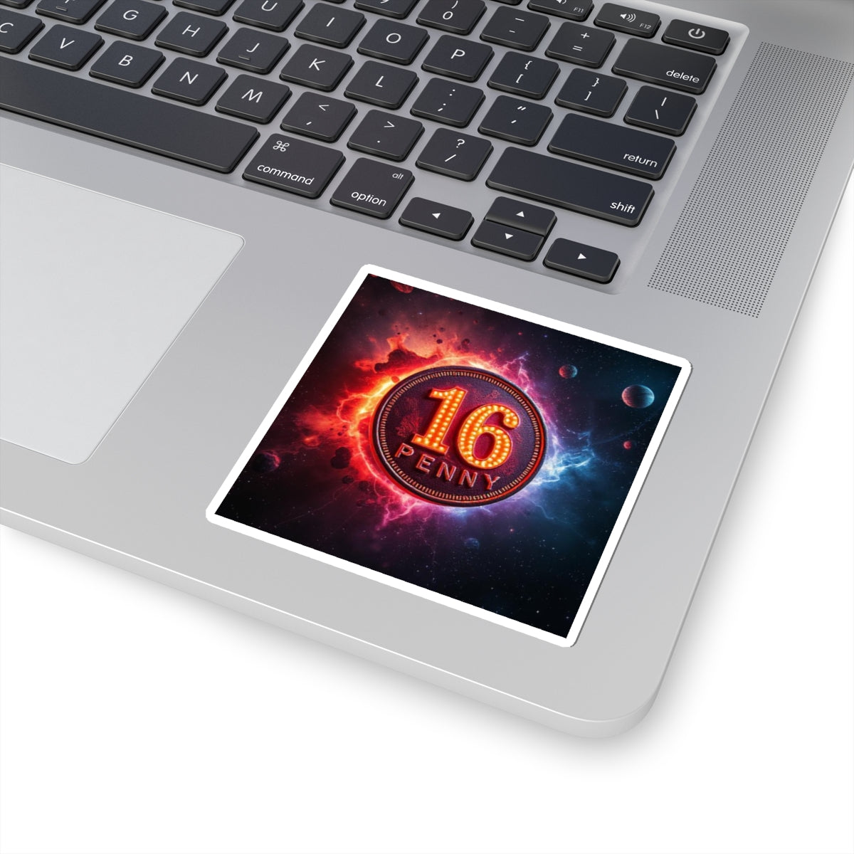 Vibrant Space-Themed Kiss-Cut Stickers, Retro Decor, Laptop Stickers, Cosmic Artwork, Unique Gift for Gamers