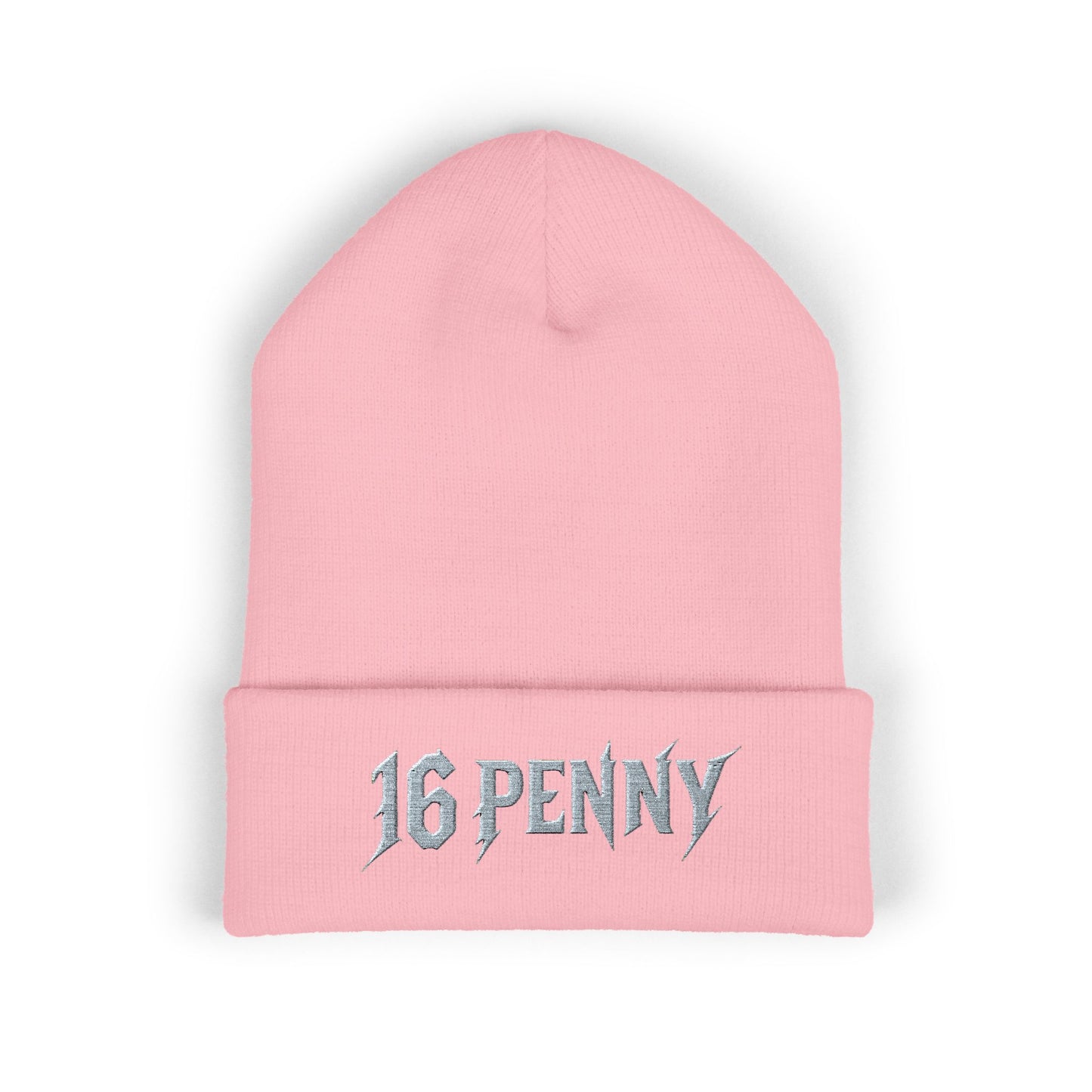 Stylish Cuffed Beanie - 16 PENNY Embroidered Hat, Cozy Winter Accessory, Perfect Gift for Him/Her, Ideal for Outdoor Activities, Streetwear