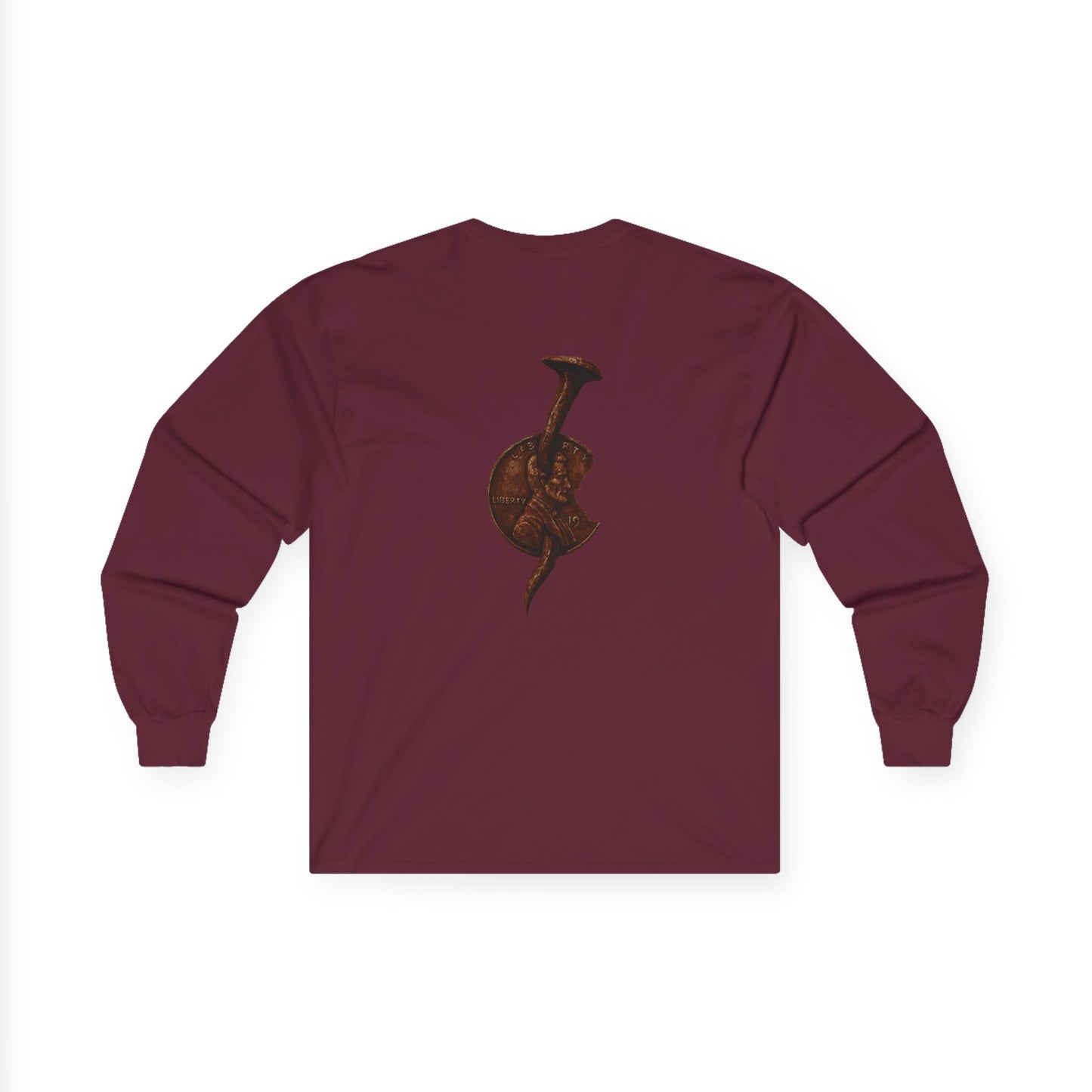 Retro 16Penny Long Sleeve Tee, Unisex Shirt, Vintage Style Apparel, Unique Graphic Tee, Casual Wear, Gift for Him/Her
