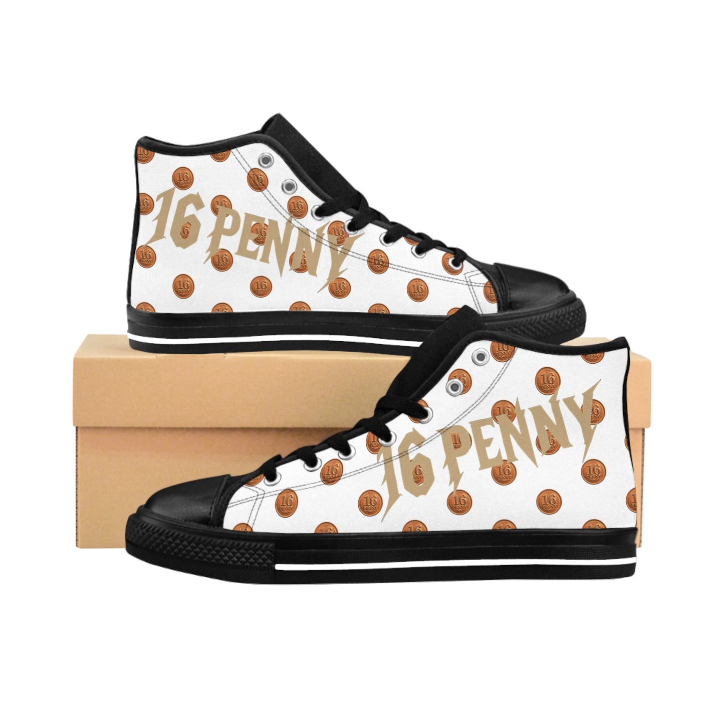 Classic Casual Sneakers for Trendsetters, Unique High-Top Shoes, Men’s Fashion Footwear, Personalized Gift for Him, Vintage Style Sneakers