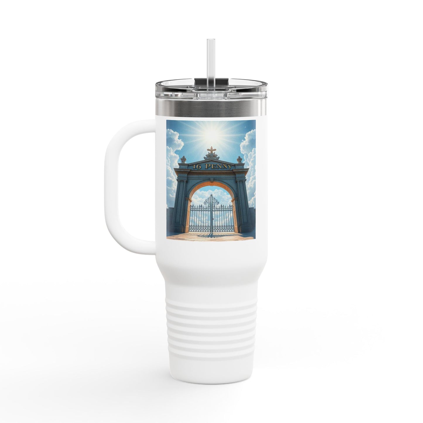 40oz Insulated Travel Mug - Adventure Awaits, Perfect for Road Trips, Camping, Hiking, Travel Gifts, or Coffee Lovers