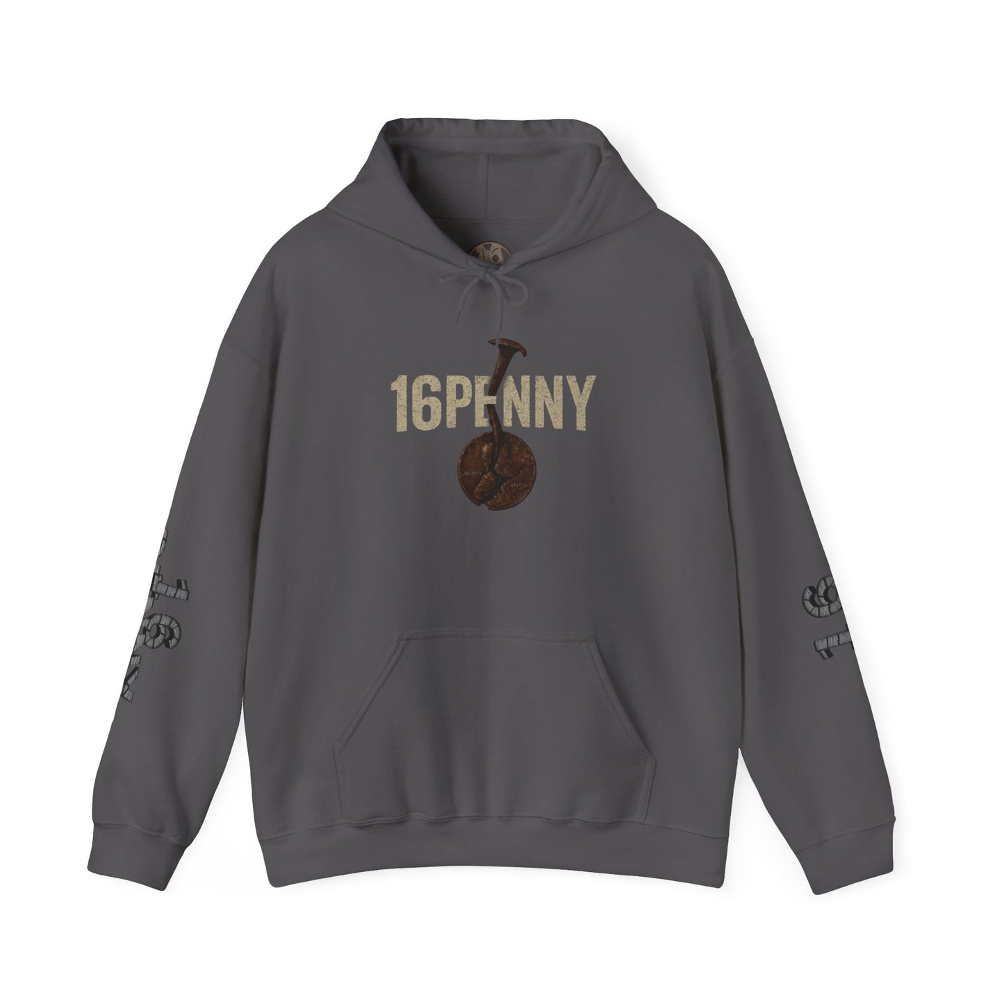 16 Penny Graphic Hoodie | Unisex Heavy Blend Sweatshirt for Casual Style, Gift for Music Lovers, Cozy Layering, Everyday Comfort