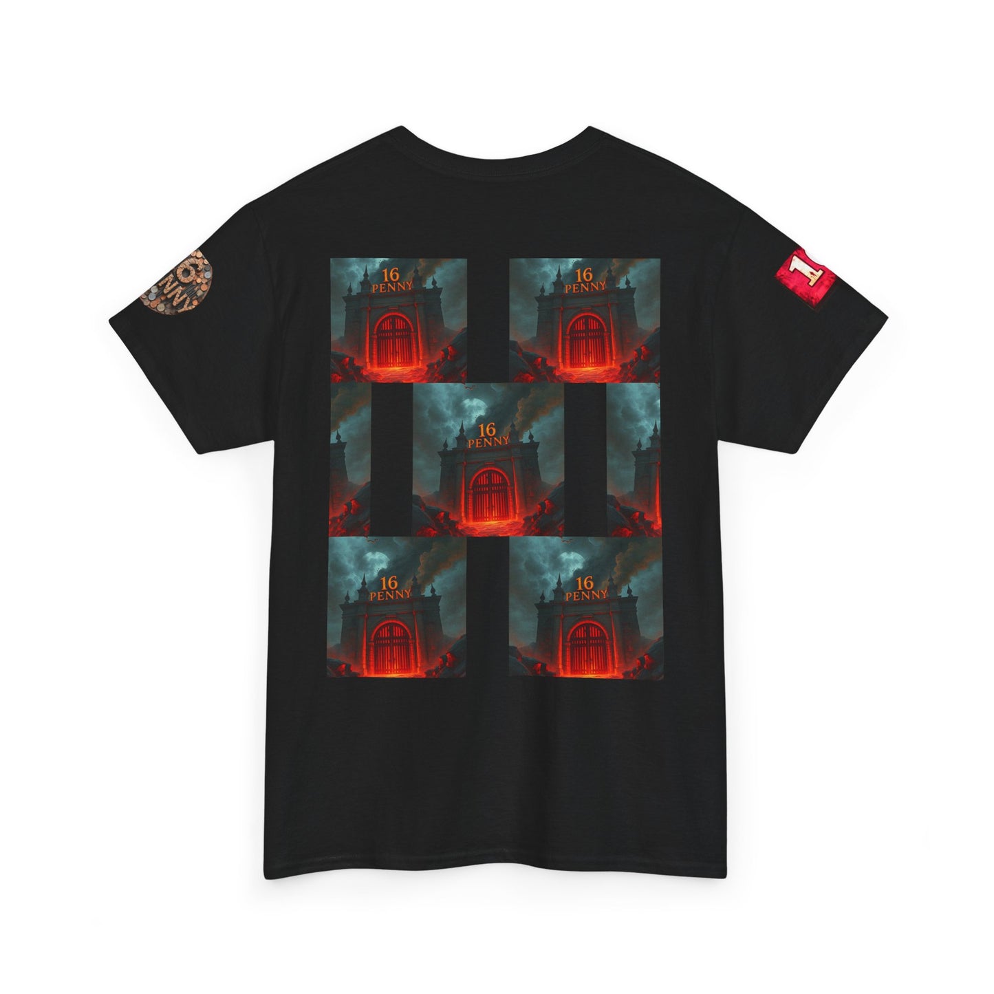 Fiery Graphic Tee - Unisex Heavy Cotton Tee, Unique Graphic Shirt, Casual Wear, Gift for Fans, Music Merchandise, Rock Concert Outfit