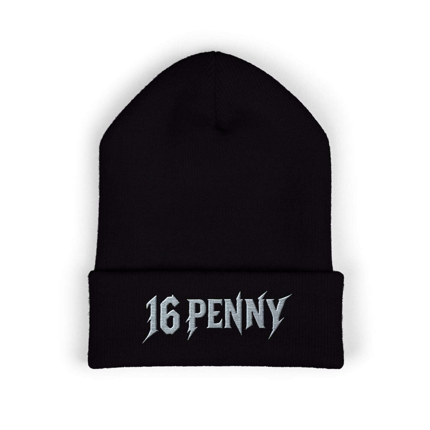 Stylish Cuffed Beanie - 16 PENNY Embroidered Hat, Cozy Winter Accessory, Perfect Gift for Him/Her, Ideal for Outdoor Activities, Streetwear