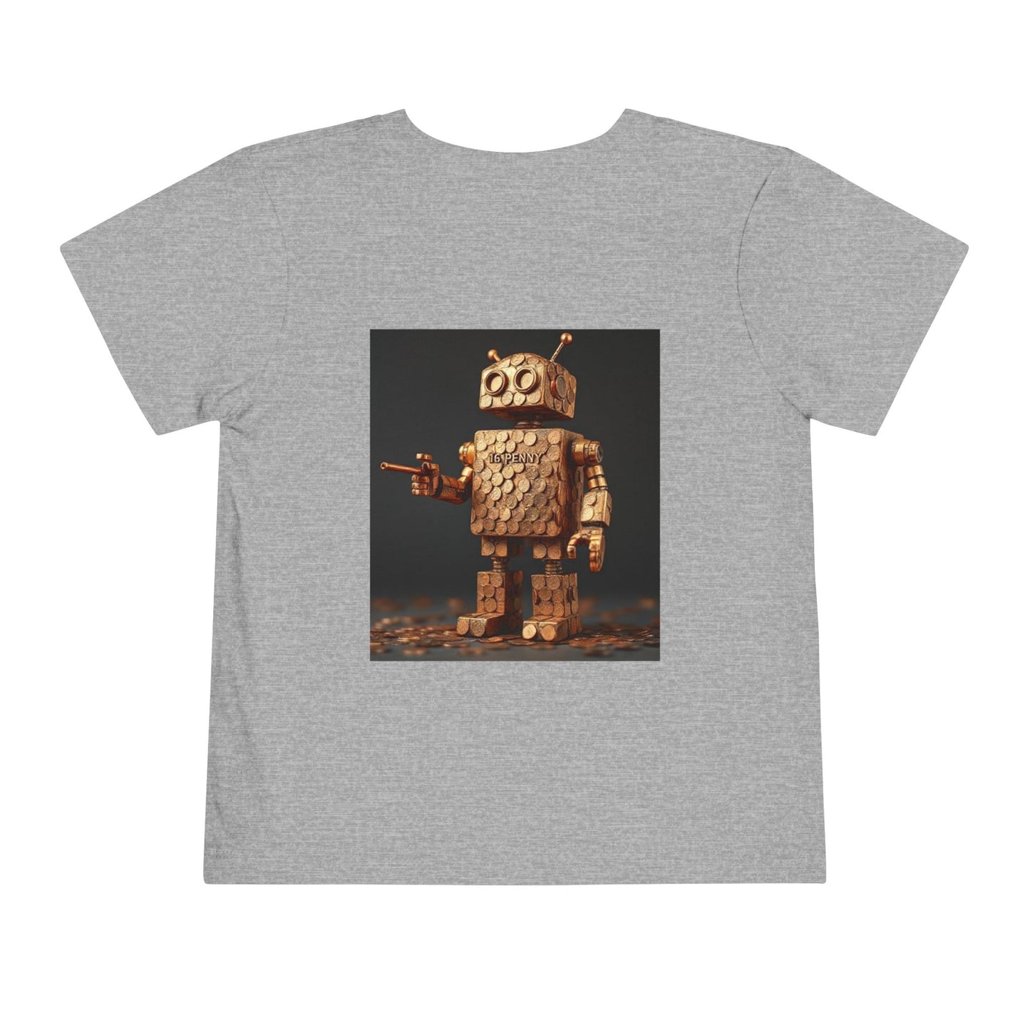 Whimsical Robot Toddler Tee, Funny Kids Shirt, Children's Short Sleeve T-Shirt, Gift for Toddlers, Birthday Outfit, Playful Graphic Tee