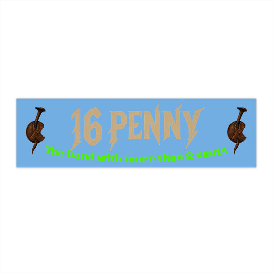 Rock Band Bumper Stickers, Car Decor, Music Enthusiast Gift, Punk Rock Style, 16 Penny Band