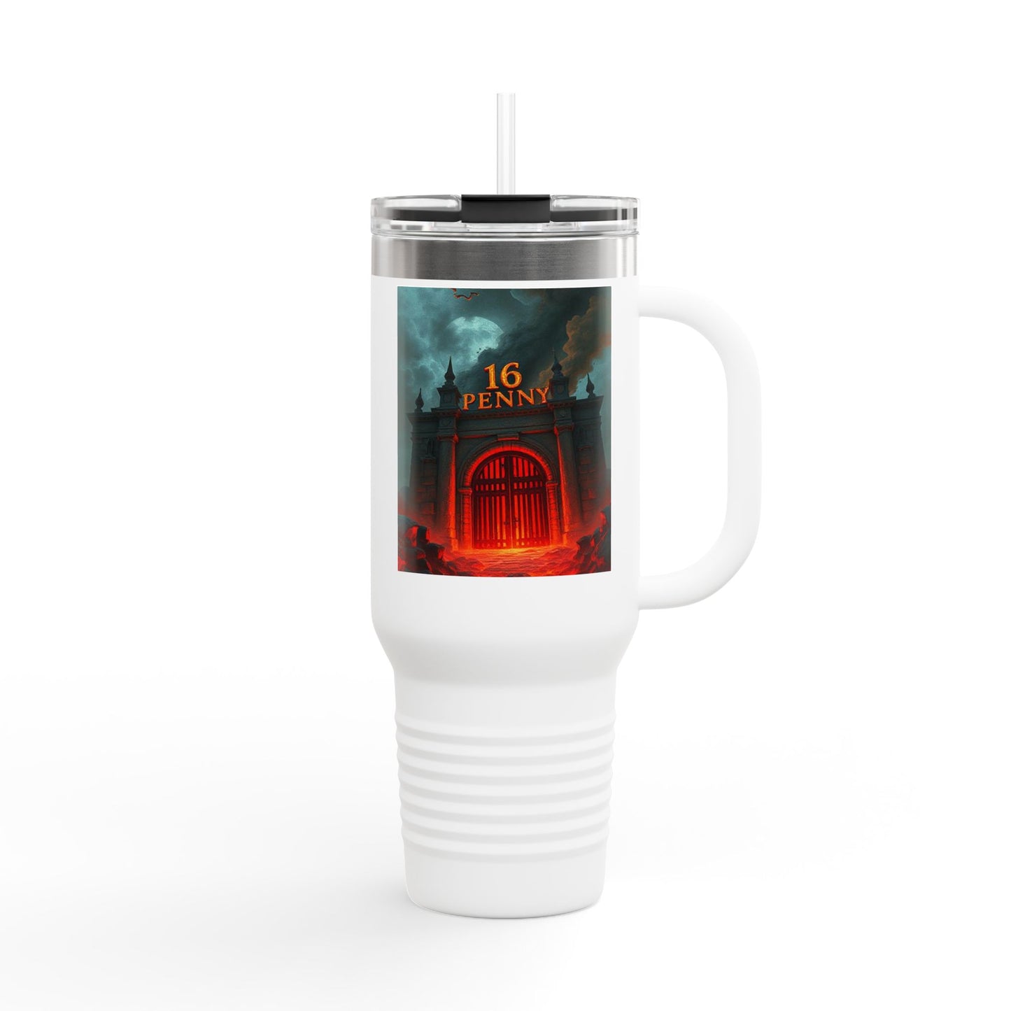40oz Insulated Travel Mug - Adventure Awaits, Perfect for Road Trips, Camping, Hiking, Travel Gifts, or Coffee Lovers
