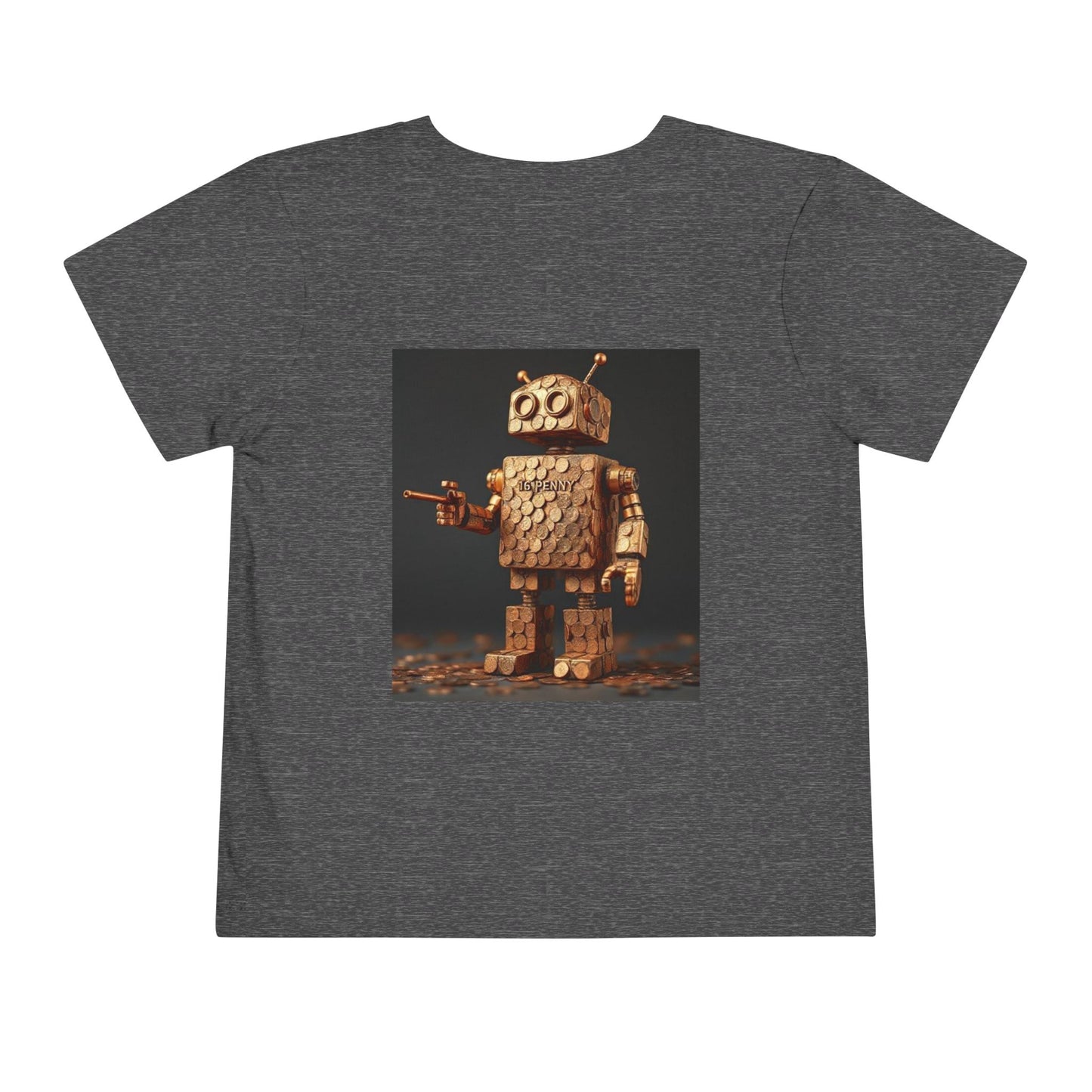 Whimsical Robot Toddler Tee, Funny Kids Shirt, Children's Short Sleeve T-Shirt, Gift for Toddlers, Birthday Outfit, Playful Graphic Tee