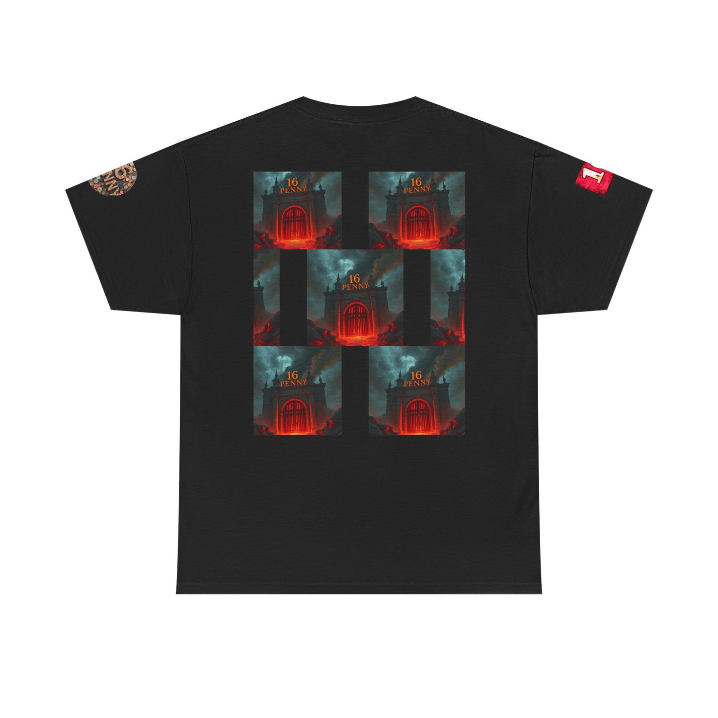 Fiery Graphic Tee - Unisex Heavy Cotton Tee, Unique Graphic Shirt, Casual Wear, Gift for Fans, Music Merchandise, Rock Concert Outfit