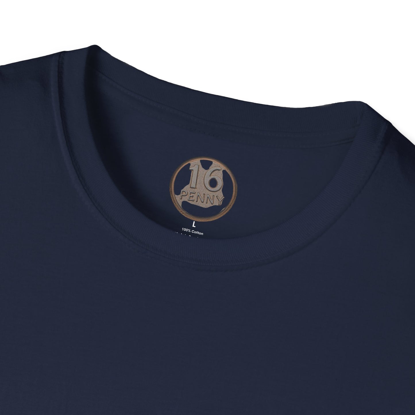 16 Penny Unisex Softstyle T-Shirt - Fun Graphic Tee for Coin Lovers, Unique Gift, Casual Wear, Birthday Celebration, Nostalgia Inspired