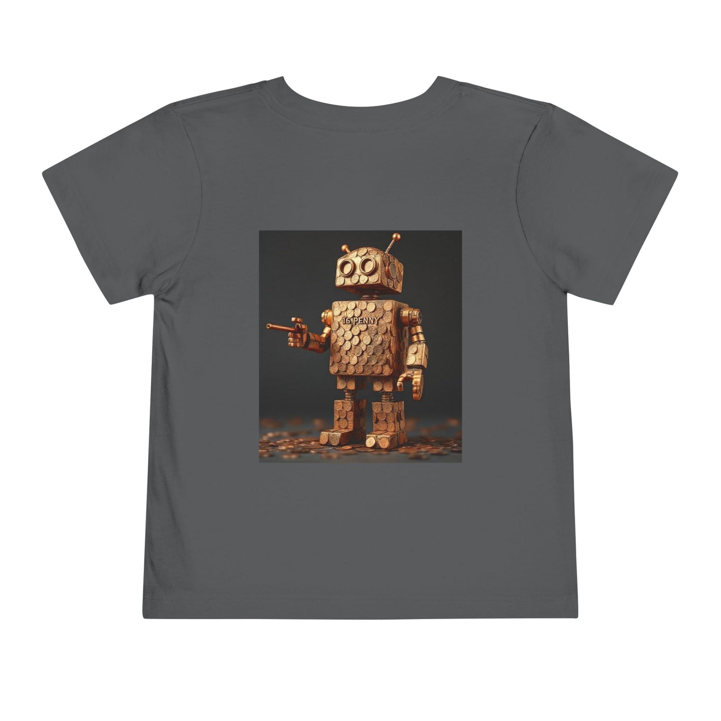 Whimsical Robot Toddler Tee, Funny Kids Shirt, Children's Short Sleeve T-Shirt, Gift for Toddlers, Birthday Outfit, Playful Graphic Tee