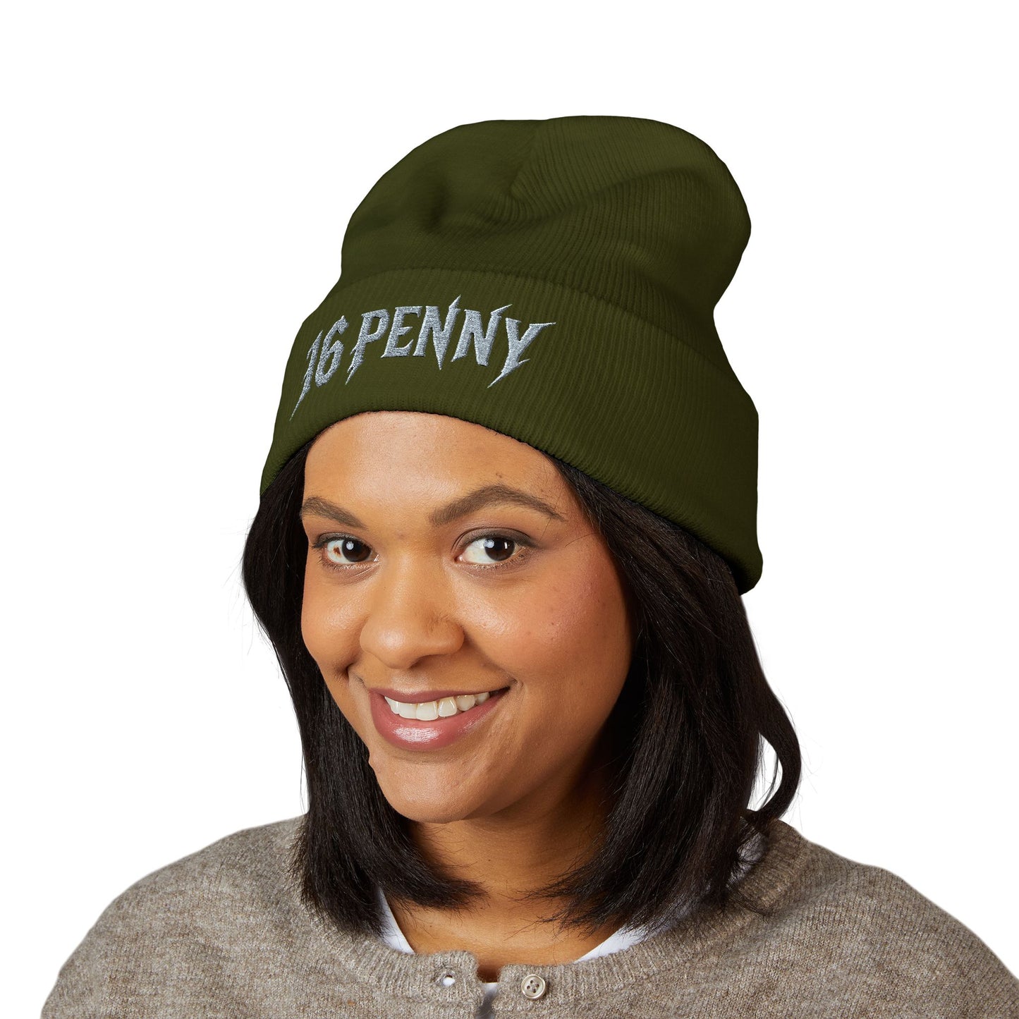 Embroidered Classic Cuffed Beanie - 16 PENNY Design