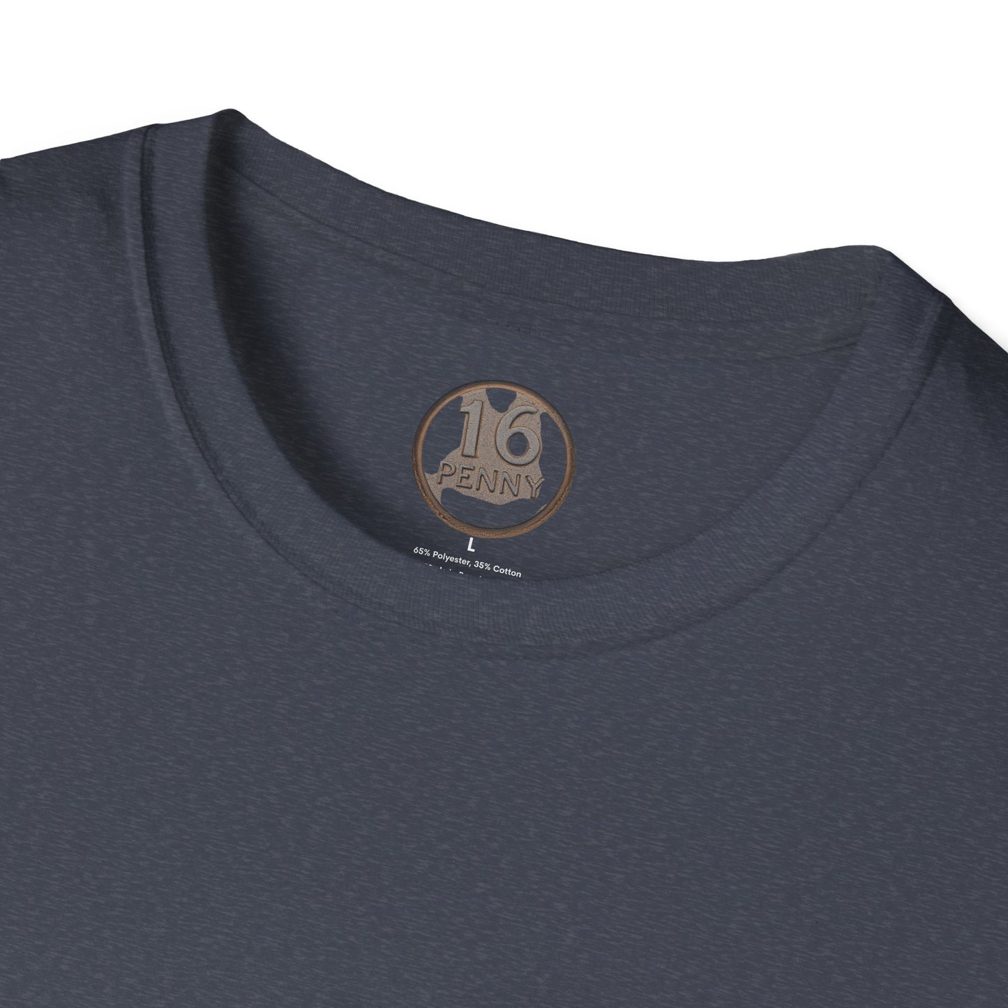16 Penny Unisex Softstyle T-Shirt - Fun Graphic Tee for Coin Lovers, Unique Gift, Casual Wear, Birthday Celebration, Nostalgia Inspired