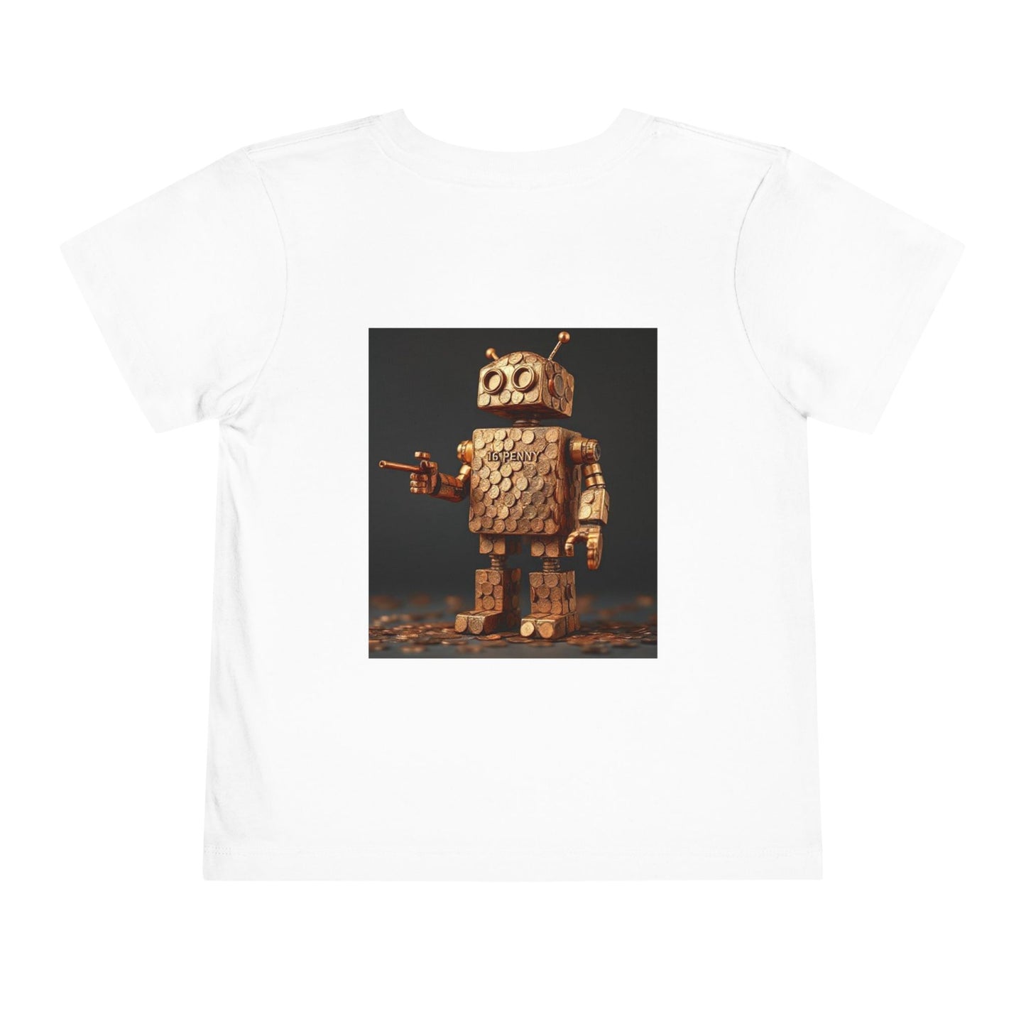 Whimsical Robot Toddler Tee, Funny Kids Shirt, Children's Short Sleeve T-Shirt, Gift for Toddlers, Birthday Outfit, Playful Graphic Tee