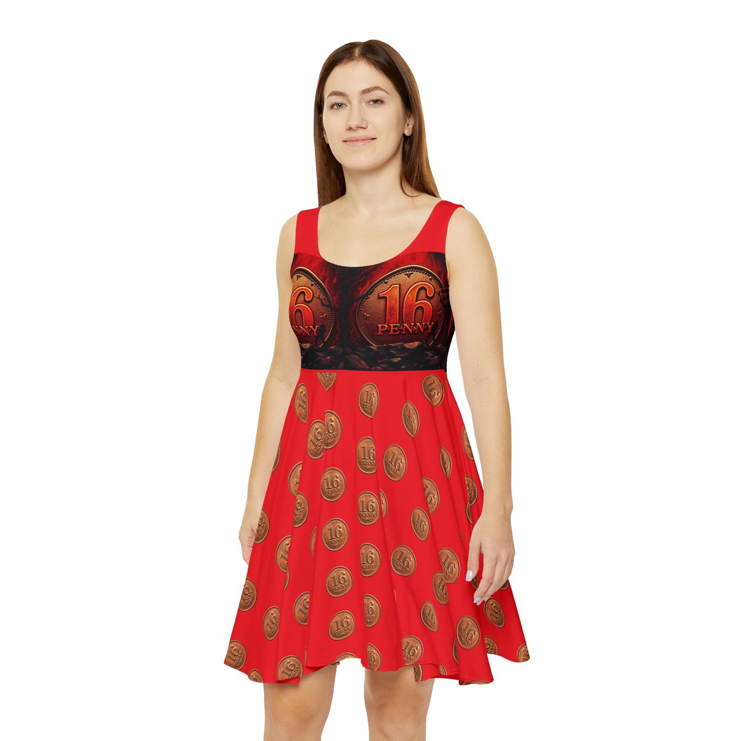 Penny Themed Women's Skater Dress, Fun Casual Dress, Unique Outfit for Parties, Festivals, and Special Events, Vintage Style Dress, [...]
