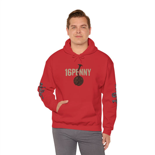 16 Penny Graphic Hoodie | Unisex Heavy Blend Sweatshirt for Casual Style, Gift for Music Lovers, Cozy Layering, Everyday Comfort