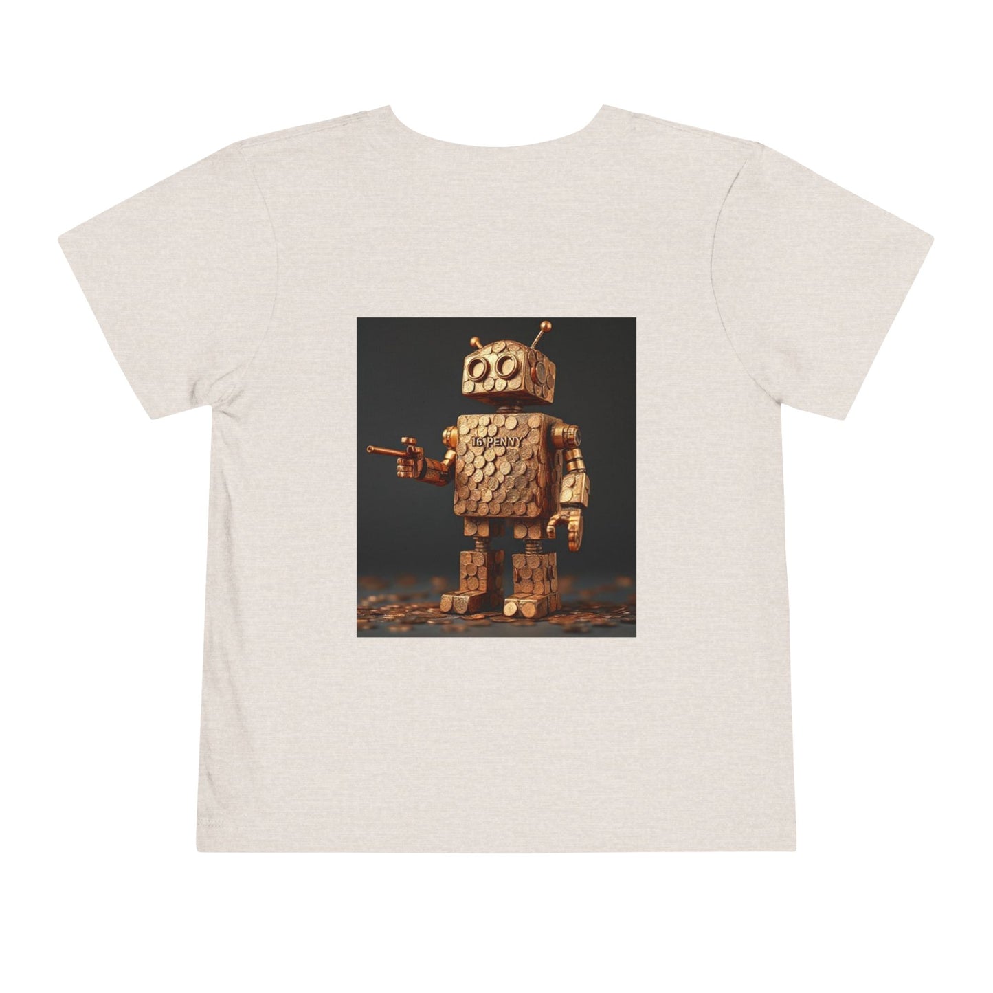 Whimsical Robot Toddler Tee, Funny Kids Shirt, Children's Short Sleeve T-Shirt, Gift for Toddlers, Birthday Outfit, Playful Graphic Tee