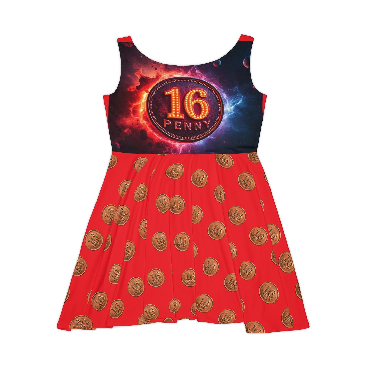 Penny Themed Women's Skater Dress, Fun Casual Dress, Unique Outfit for Parties, Festivals, and Special Events, Vintage Style Dress, [...]