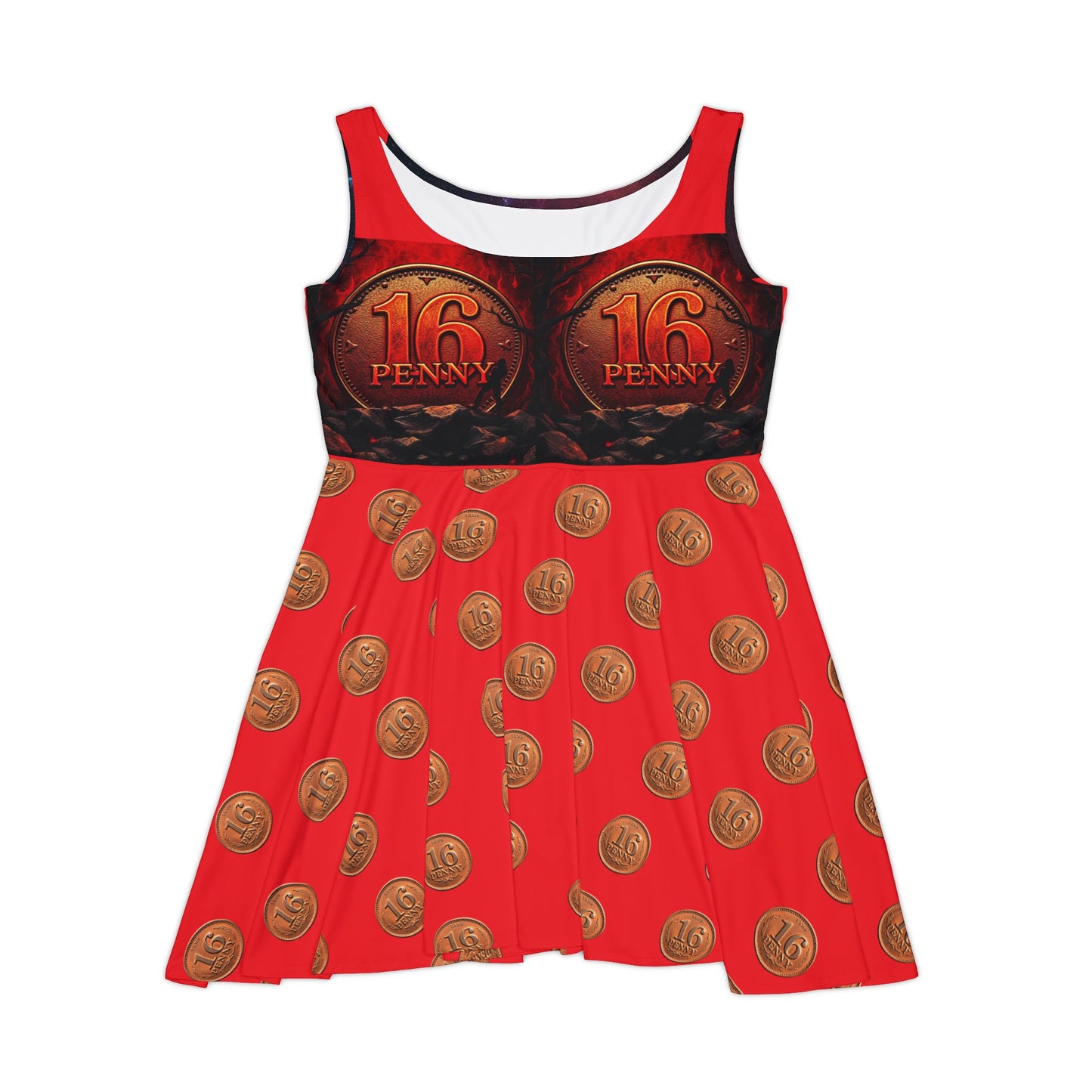 Penny Themed Women's Skater Dress, Fun Casual Dress, Unique Outfit for Parties, Festivals, and Special Events, Vintage Style Dress, [...]