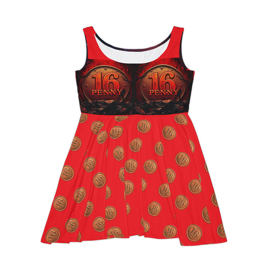 Penny Themed Women's Skater Dress, Fun Casual Dress, Unique Outfit for Parties, Festivals, and Special Events, Vintage Style Dress, [...]