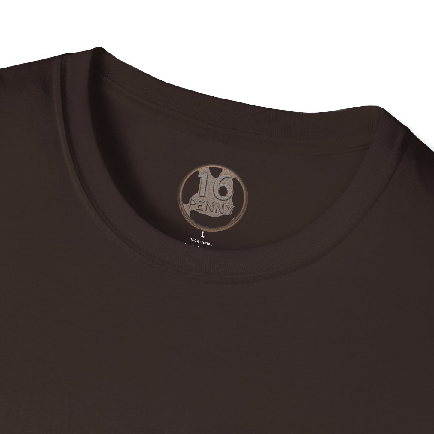 16 Penny Unisex Softstyle T-Shirt - Fun Graphic Tee for Coin Lovers, Unique Gift, Casual Wear, Birthday Celebration, Nostalgia Inspired