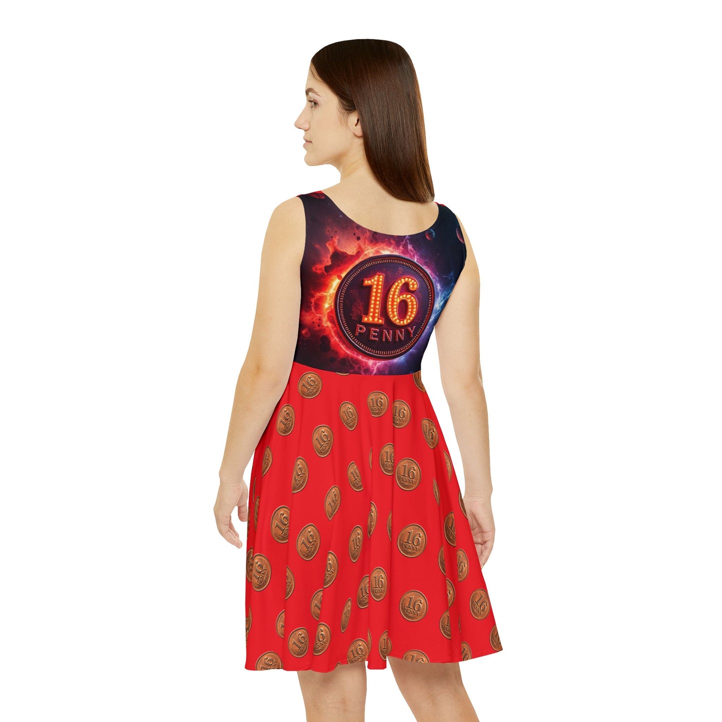 Penny Themed Women's Skater Dress, Fun Casual Dress, Unique Outfit for Parties, Festivals, and Special Events, Vintage Style Dress, [...]