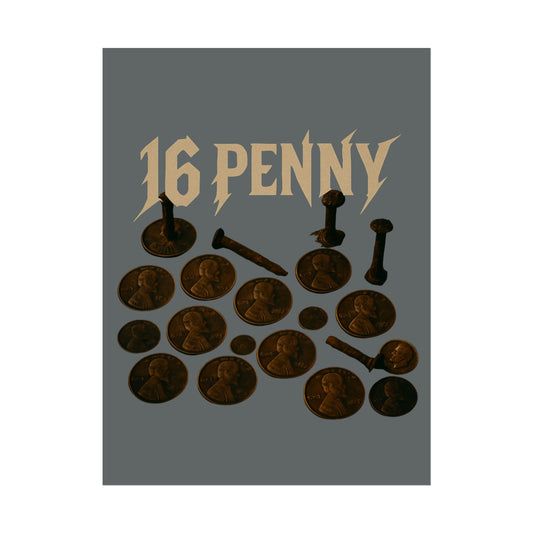 16 Penny Vintage Rolled Poster
